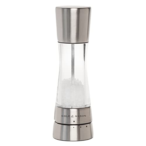 COLE & MASON Derwent Salt Grinder - Stainless...