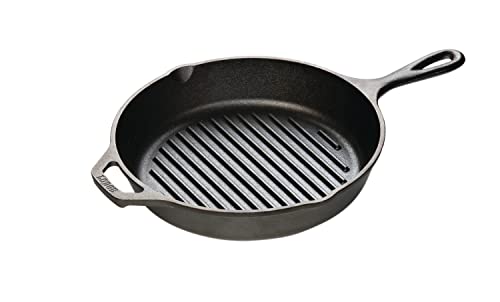 Lodge Cast Iron Grill Pan, 10.25-inch