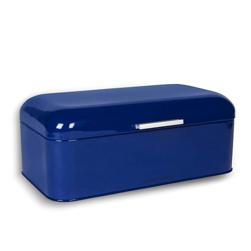 Culinary Couture Extra Large Blue Bread Box for...