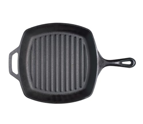 Lodge L8SGP3 Cast Iron Square Grill Pan,...