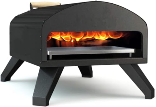 Bertello Outdoor Pizza Oven Black. Wood Fire...