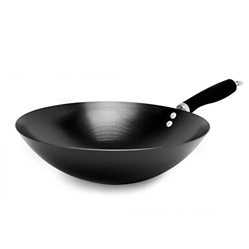 Ecolution Non-Stick Carbon Steel Wok with Soft...