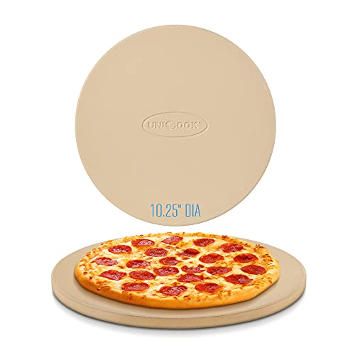 Unicook Pizza Stone, 10.25 Inch Round Pizza...