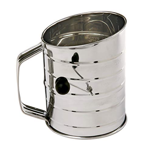 Norpro 3-Cup Stainless Steel Rotary Hand Crank...