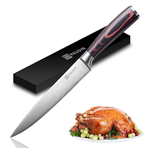 PAUDIN Carving Knife 8 inch, Ultra Sharp Brisket...