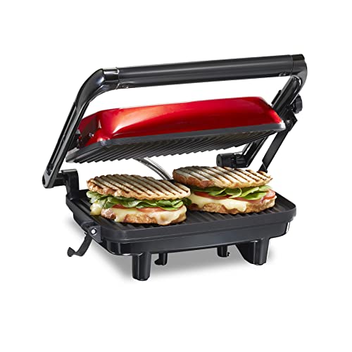 Hamilton Beach Panini Press Sandwich Maker &...