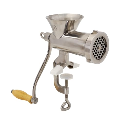 LEM #10 Aluminum Clamp-On Manual Meat Grinder