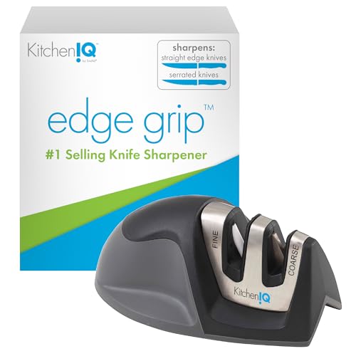 KitchenIQ 50009 Edge Grip 2-Stage Knife Sharpener,...