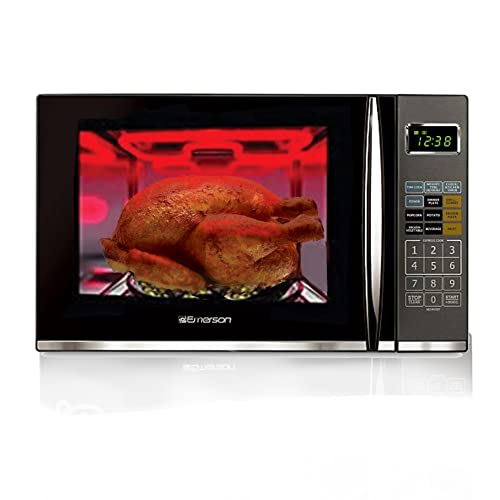 Emerson 1.2 Cu. Ft. Microwave Oven with Griller,...