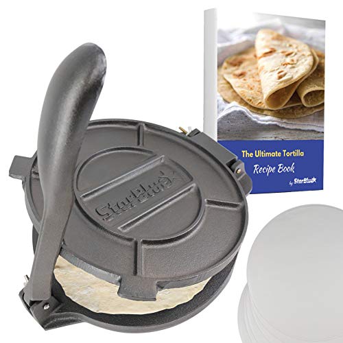 10 Inch Cast Iron Tortilla Press by StarBlue with...