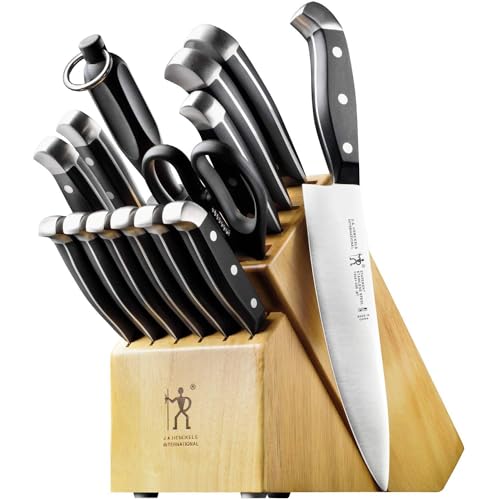 HENCKELS Premium Quality 15-Piece Knife Set with...