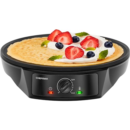 CHEFMAN Electric Crepe Maker: Precise Temp...