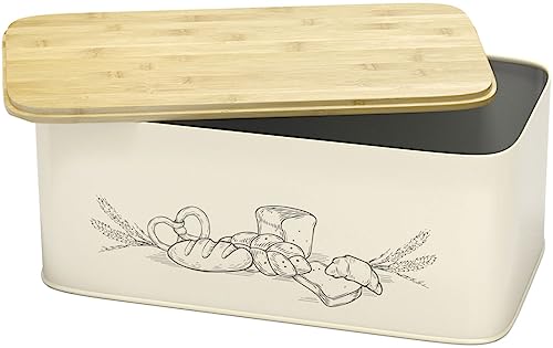 Extra Large Bread Box For Kitchen Countertop with...