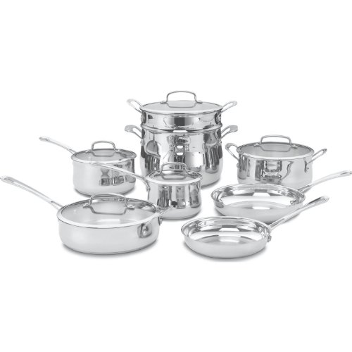 Cuisinart Contour Stainless 13-Piece Cookware...