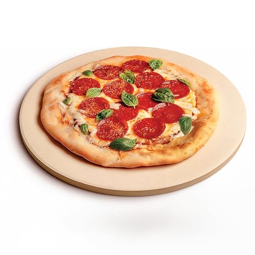 Cast Elegance Pizza Stone for Oven, Stove &...