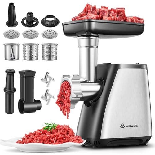 Meat Grinder Electric AAOBOSI Heavy Duty Meat...