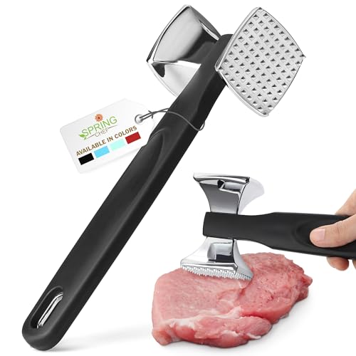 Spring Chef Meat Tenderizer Tool - Heavy Duty...