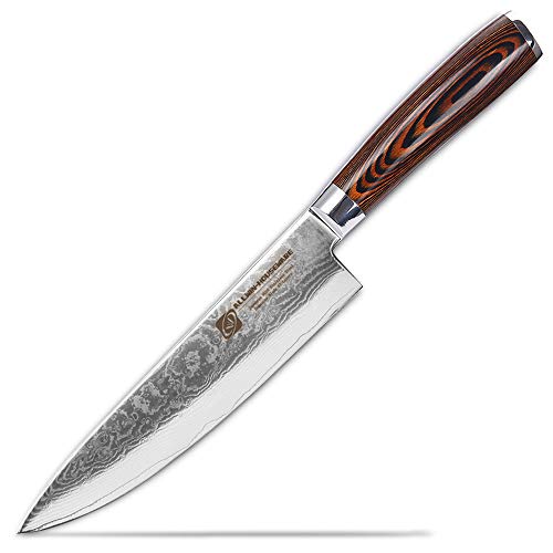 Professional Damascus Chefs Knife, 67-layer...