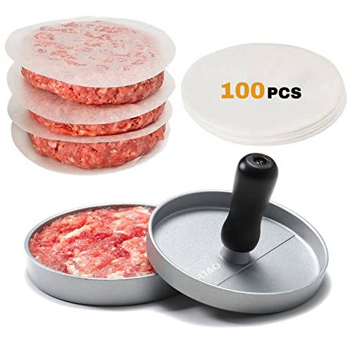 OVOS Burger Press Hamburger Patty Maker Non-Stick...