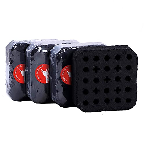 MUXI 4PCS Portable Grilling Charcoal Briquettes, 3...