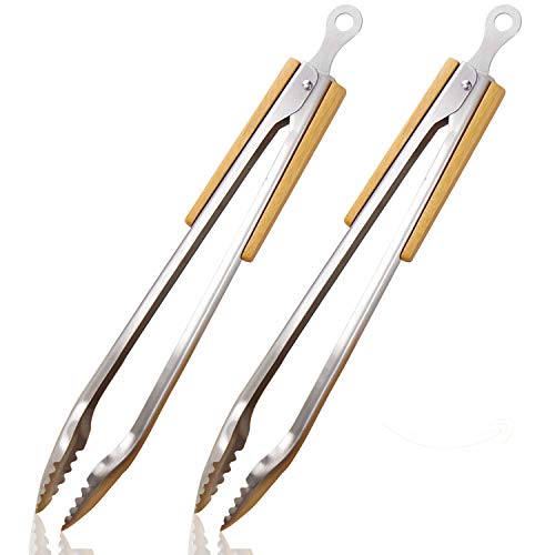 Extra Long 18.7'' Locking Barbeque Tongs,...
