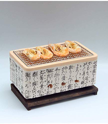 Japanese Korean Ceramic HIBACHI BBQ Table Grill...
