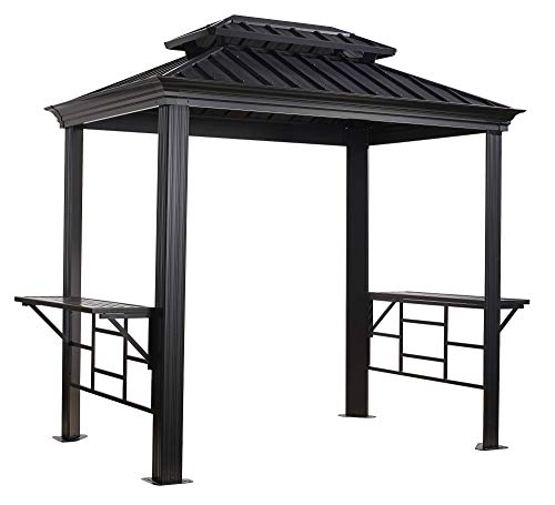 Sojag Outdoor 6' x 8' Messina Grill Steel Hardtop...