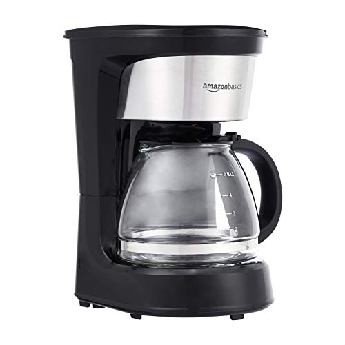 Amazon Basics 5-Cup Coffee Maker with Reusable...