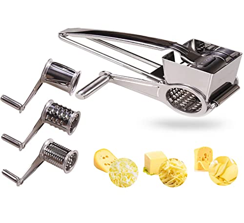 Rotary Cheese Grater - LOVKITCHEN Cheese Cutter...