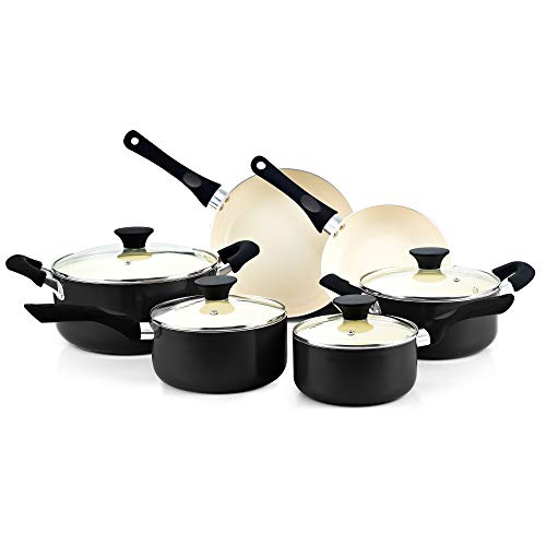Cook N Home Pots And Pans Set Nonstick, 10 Piece...