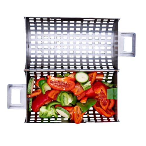 BBQ Dragon | Rolling Grill Baskets for Outdoor...