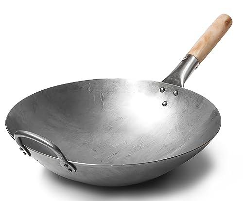 Craft Wok Traditional Hand Hammered Carbon Steel...