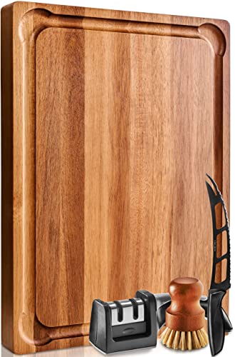 Home Hero X Large Wood Cutting Board 1.5' Thick,...