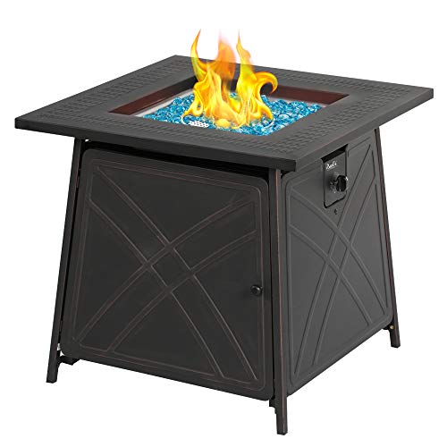 BALI OUTDOORS Propane Fire Pit Table, 28 inch...