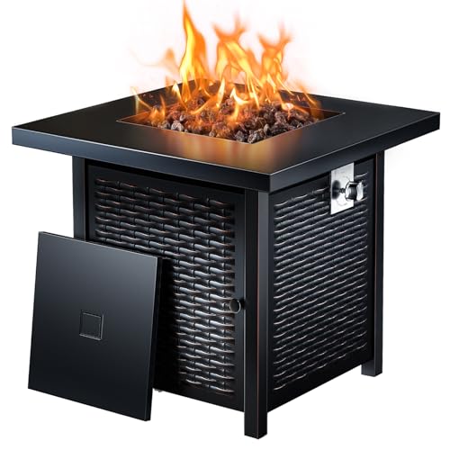 Ciays 28 Inch Propane Fire Pit CSA-Listed Outdoor...