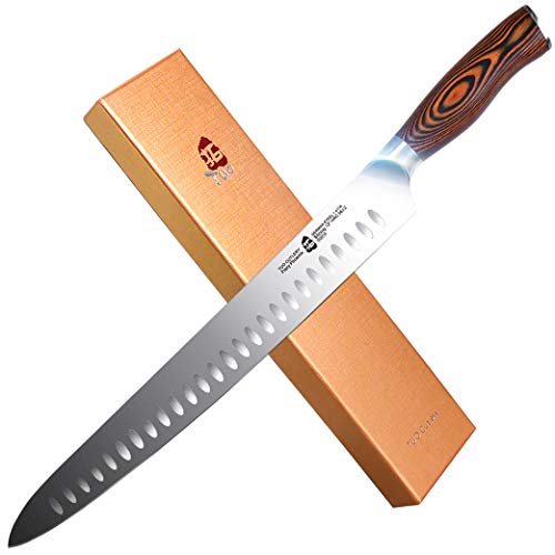 TUO Slicing Knife 12 inch - Granton Carving Knives...