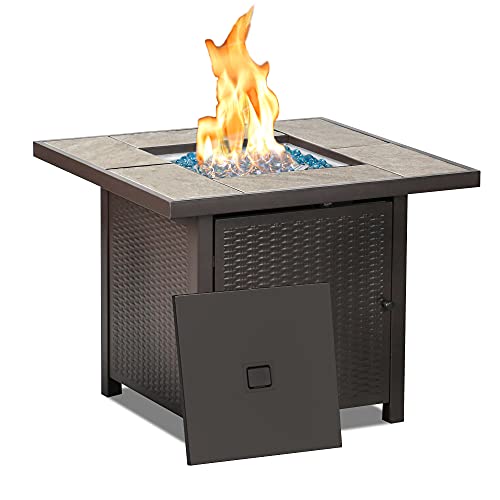 BALI OUTDOORS Propane Gas Fire Pit Table 32 inch...