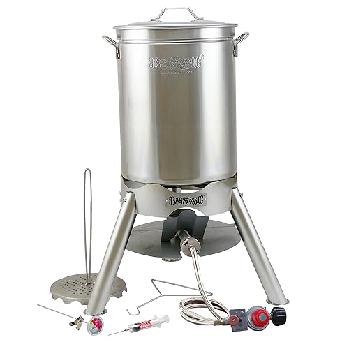 Bayou Classic 200-440 44-qt Stainless Turkey Fryer...