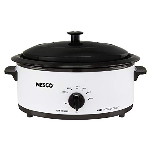 Nesco 4816-14 Porcelain Roaster Oven, 6 quart,...