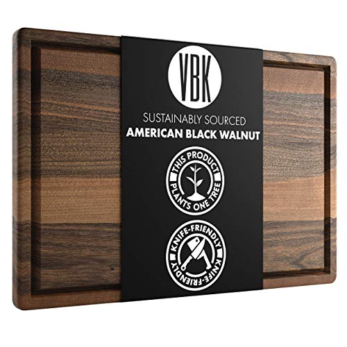 Made in USA Black Walnut Wood Cutting Board by...