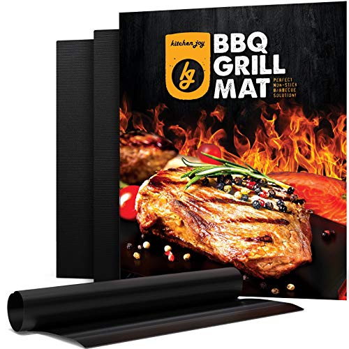 Kitchen Joy BBQ Grill Mat, Set of 3 Non-Stick,...