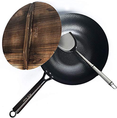 Souped Up Recipes Carbon Steel Wok For Electric,...