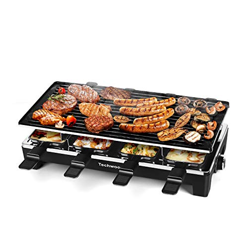 Raclette Table Grill, Techwood Electric Indoor...