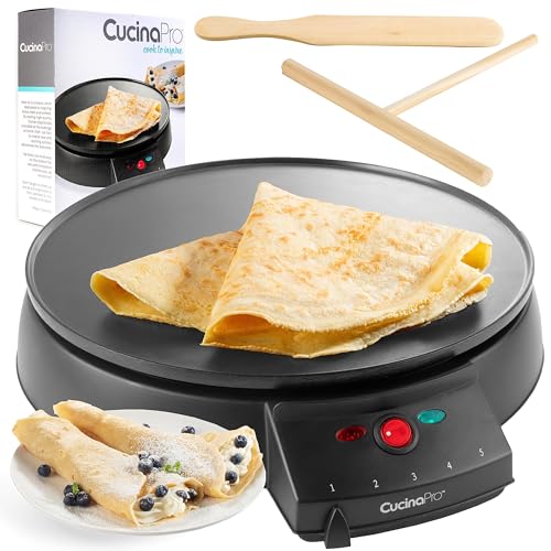 CucinaPro 12' Griddle & Crepe Maker, Non-Stick...