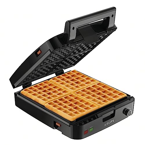 KRUPS: Waffle Maker, Stainless Steel, 4 Slices,...