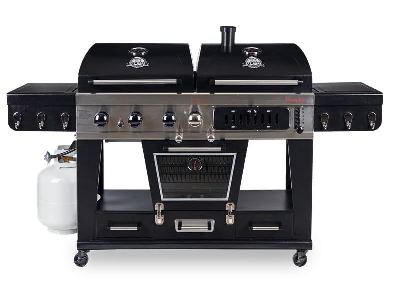 Pit Boss Memphis Ultimate 4-in-1 LP Gas, Charcoal,...