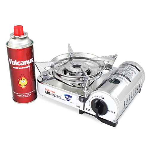 MS-8000 Mini Butane gas stove, Stainless steel top...