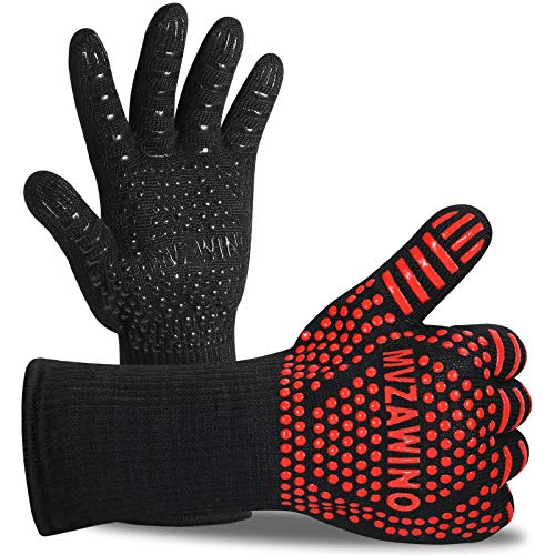 Premium BBQ Gloves, 1472°F Extreme Heat Resistant...