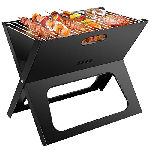 Barbecue Charcoal Grill Folding, Ledeak Portable...