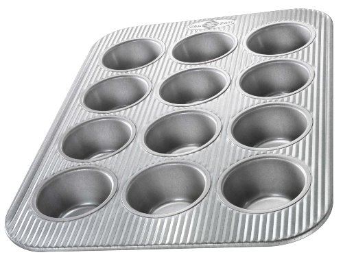 USA Pan Bakeware Muffin Pan, 12-Well, Aluminized...